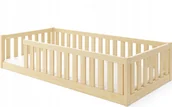 Łóżeczka i kojce - Łóżko dziecięce 190x90 drewniane z materacem Bella Sima montessori - miniaturka - grafika 1