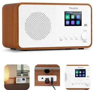 Audizio Radio cyfrowe DAB+ FM Avio białe one size - Radia - miniaturka - grafika 1