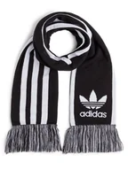 Apaszki i szaliki męskie - adidas Originals Szalik męski Mężczyźni drobna dzianina czarny|biały w paski, ONE SIZE - miniaturka - grafika 1