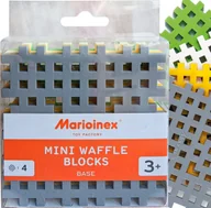 Klocki - Marioinex Podstawki do WAFFLI kolory szary, biały, żółty, zielony - miniaturka - grafika 1