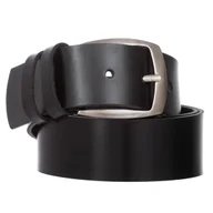 Paski - Klasyczny Pasek Damski VerMari Skórzany Czarny 4 cm - miniaturka - grafika 1