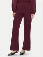 Spodnie damskie - Rinascimento Spodnie materiałowe CFC0125304003 Bordowy Regular Fit - miniaturka - grafika 1