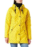Kurtki damskie - Ankerglut Damska kurtka przeciwdeszczowa Friesennerz Regenmantel Regenjacke Mit Kapuze Gefüttert Wasserdicht Wetterfest Übergangsjacke #Ankerglutwolke, ŻÓŁTY, 46 - miniaturka - grafika 1