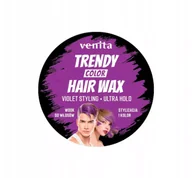 Farby do włosów i szampony koloryzujące - VENITA TRENDY COLOR HAIR WAX WOSK KOLORYZUJĄCO - STYLIZUJĄCY DO WŁOSÓW VIOLET 75G - miniaturka - grafika 1