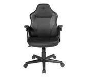 Fotele gamingowe - Deltaco GAM-130 - dla dzieci - czarny - skóra ECO - do 80kg - miniaturka - grafika 1