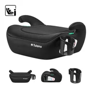 Foteliki samochodowe - Fotelik samochodowy Cabby 20 Black ISOFIX 125-150cm I-Size, delikatne, oddychające materiały - miniaturka - grafika 1