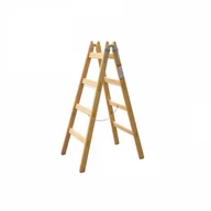 Drabiny - B2B Partner Drabina drewniana Exklusive, 2x5 szczebli 1005.01 - miniaturka - grafika 1