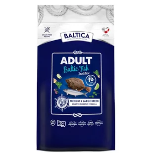 Baltica Adult Sensitive Baltic Fish M/L 9kg RYBA DOROSŁE PSY - Sucha karma dla psów Baltica Adult Sensitive Baltic Fish M/L 9kg RYBA DOROSŁE PSY - Sucha karma dla psów - miniaturka - grafika 1