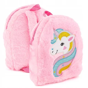 Plecak przedszkolaka Jednorożec dla dziecka pluszowy - Plecaki szkolne i tornistry - miniaturka - grafika 1