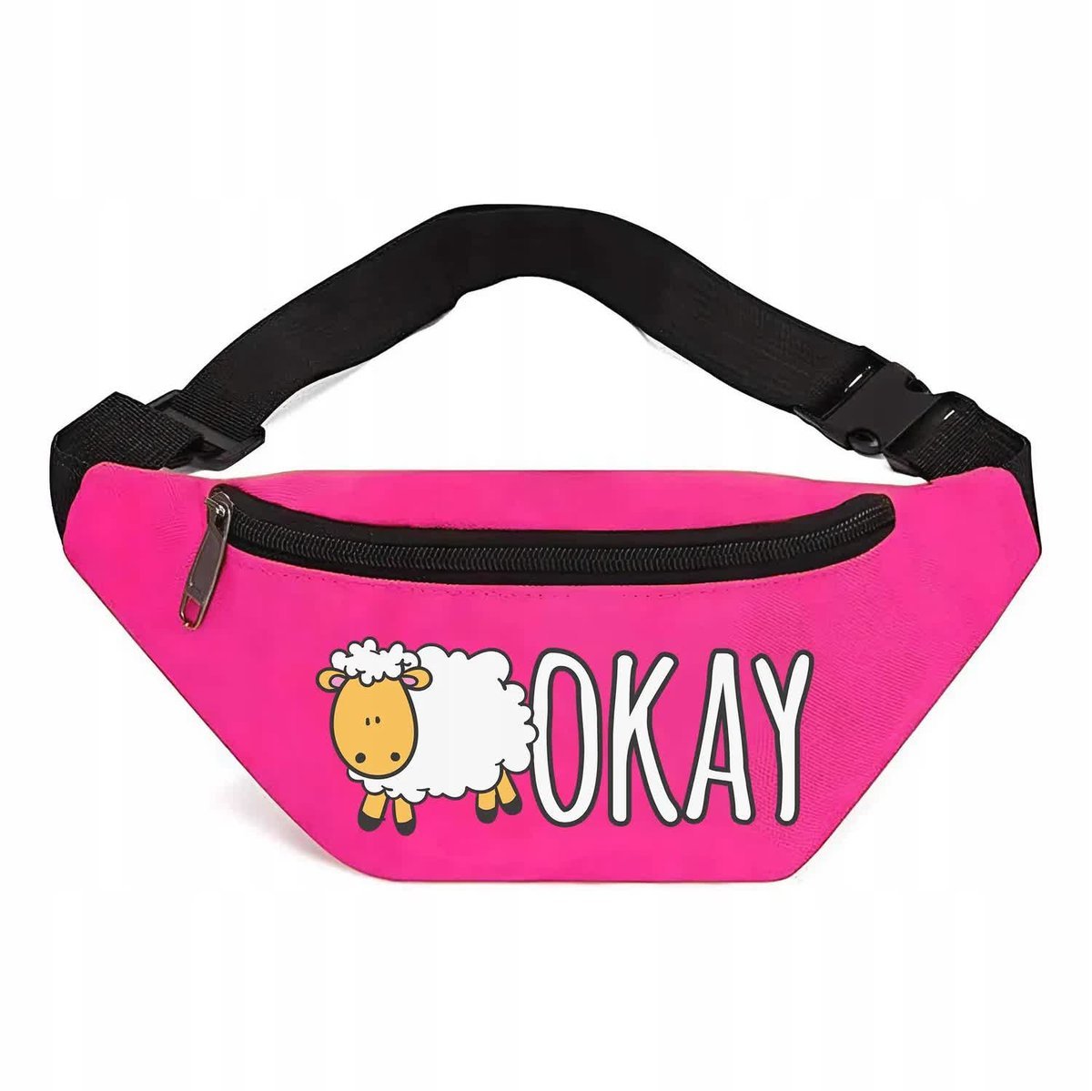 SPORTOWA NERKA RÓŻOWA Na Prezent Urodziny Zwierzątka OKAY Owieczka Wzory