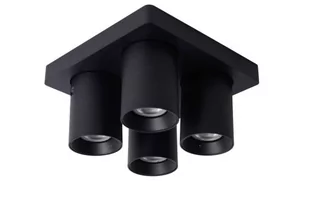 Lucide NIGEL Czarny LED 4x5W DIM ściemnialny CRI95 4xGU10 Spot 09929/20/30 - Lampy sufitowe - miniaturka - grafika 1