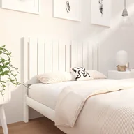 Inne meble do sypialni - Lumarko Wezgłowie łóżka, białe, 125,5x4x100 cm, lite drewno sosnowe - miniaturka - grafika 1