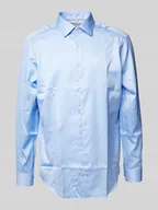 Koszule męskie - Koszula biznesowa o kroju regular fit z satyny - miniaturka - grafika 1