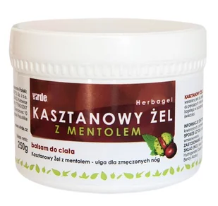 Virde Żel Kasztanowy z mentolem 250 ml - Żele i maści lecznicze - miniaturka - grafika 1