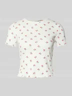 Koszulki i topy damskie - T-shirt o kroju regular fit z mieszanki bawełny model ‘HARRY’ - miniaturka - grafika 1