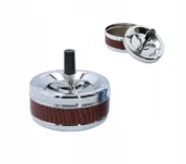 Pozostałe akcesoria barmańskie - POPIELNICZKA OBROTOWA duża skórzana solidna - miniaturka - grafika 1