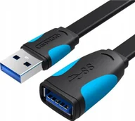 Kable komputerowe i do monitorów - Vention Płaski Przedłużaczający USB 3.0, 2m - miniaturka - grafika 1
