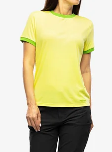 Koszulka szybkoschnąca damska Marmot Switchback SS - light yellow/kiwi - Czapki damskie - miniaturka - grafika 1