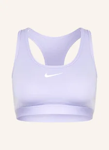 Nike Biustonosz Sportowy Swoosh lila - Biustonosze - miniaturka - grafika 1