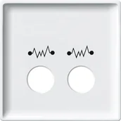 Gniazdka elektryczne - Merten Płytka Centralna do Jednostki Przywołania. z 2 Przełącznikami Diagnostycz - miniaturka - grafika 1