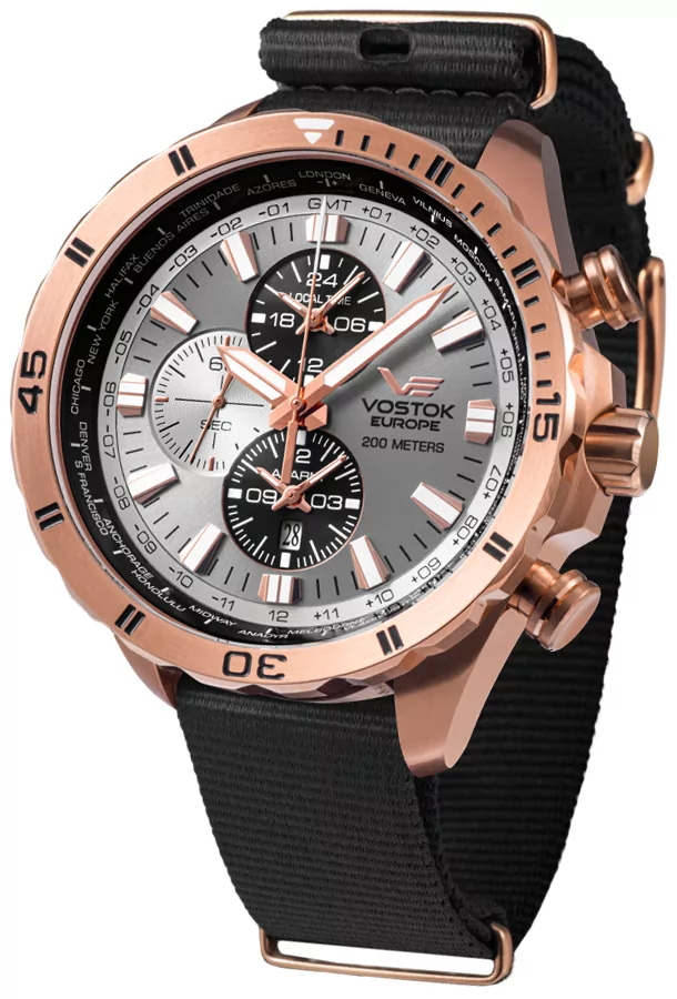 Zegarek Vostok Europe YM26-320B653N Almaz Dual Time