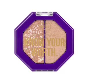 Wibo Know Your Worth Duo Eyeshadow cienie do powiek 2 But First: Me 5g - Cienie do powiek Wibo Know Your Worth Duo Eyeshadow cienie do powiek 2 But First: Me 5g - Cienie do powiek - miniaturka - grafika 1