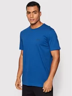 Koszulki męskie - Hugo Boss T-Shirt Tee Curved 50412363 Niebieski Regular Fit - miniaturka - grafika 1