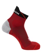 Skarpetki męskie - SALOMON Skarpety funkcyjne "Speedcross Ankle" w kolorze czerwonym - miniaturka - grafika 1