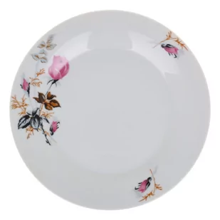 Talerz obiadowy płytki 24 cm róża KOKO 3289 - Talerze - miniaturka - grafika 1