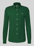 Koszule męskie - Koszula casualowa o kroju slim fit z fakturą - miniaturka - grafika 1