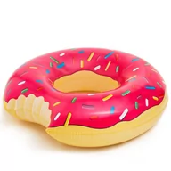 Materace dmuchane i koła do pływania - Duże koło do pływania różowy donat donut pączek 90cm - miniaturka - grafika 1