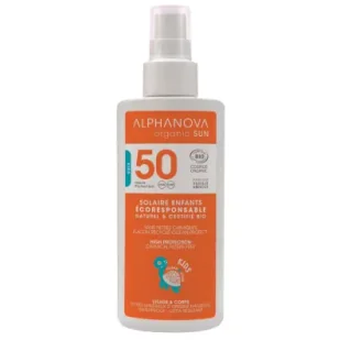 Alphanova Sun Kids Bio Spray przeciwsłoneczny dla dzieci SPF50 125 g - Kremy dla dzieci - miniaturka - grafika 1