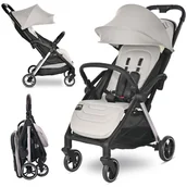 Wózki dziecięce - Wózek spacerowy spacerówka autofold do 22kg Lorelli Loret szara - miniaturka - grafika 1