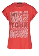 Koszulki i topy damskie - Betty Barclay T-shirt damski, czerwony/biały, 36 PL - miniaturka - grafika 1
