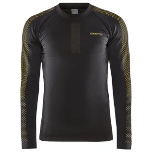 Męska koszulka Craft Adv Warm Intensity Ls (2022) Rozmiar: XL / Kolor: czarny/brązowy - Koszulki sportowe męskie - miniaturka - grafika 1