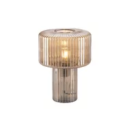Lampy stojące - Paul Neuhaus Designerska lampa stołowa z bursztynowego szkła - Andro - miniaturka - grafika 1