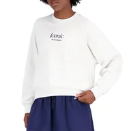 Bluzy sportowe damskie - Bluza New Balance WT31557SAH - szara - miniaturka - grafika 1