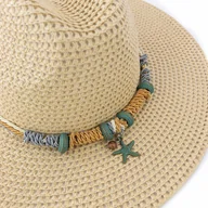 Czapki męskie - KAPELUSZ damski męski PANAMA fedora SŁOMKOWY lato ELEGANCKI - miniaturka - grafika 1