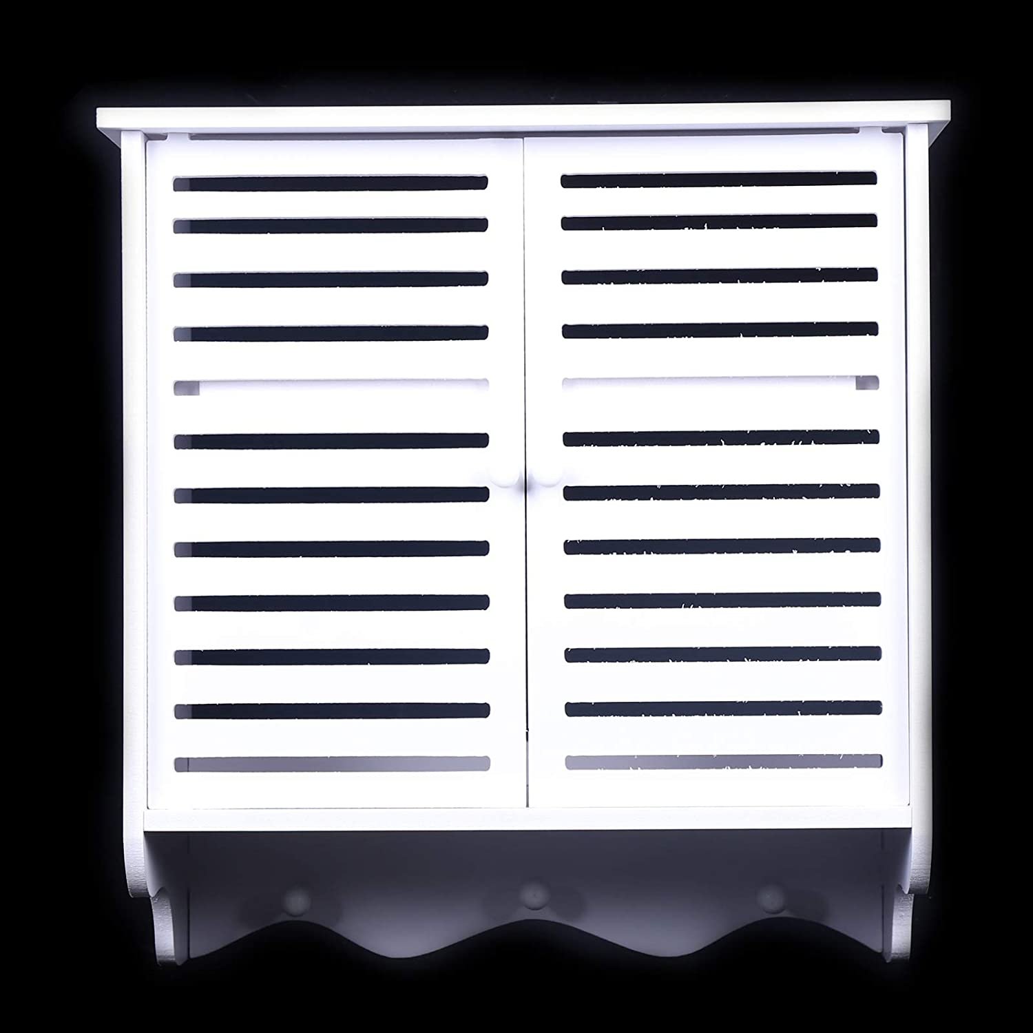 Szafka łazienkowa Szafka wisząca Szafka łazienkowa Biała komoda Wodoodporne podwójne drzwi Szafka kuchenna Regał Łazienka Prysznic Schowek na kosmetyki