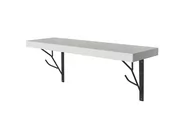 Półki do salonu - Półka ścienna MDF TREE biała 60 cm dekoracyjna do sypialni salonu - miniaturka - grafika 1
