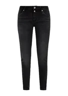 Spodnie damskie - Q/S by s.Oliver Jeansy damskie, Sadie Skinny Fit, szare/czarne, 36/36, Grey/Black, 36W / 36L - miniaturka - grafika 1