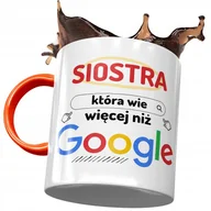 Kubki - Kubek Pomarańczowy Dla Siostry Urodziny na Prezent z Nadrukiem ze Zdjęciem + Opakowanie na prezent (wzór 02) - miniaturka - grafika 1