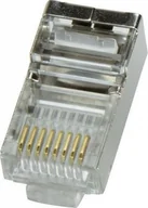 Pozostałe akcesoria sieciowe - D-Link Logilink MP0003 CAT5e Modular PlugSuitable for 8P8C Round CableConnector shieldedGold-plated contacts - miniaturka - grafika 1