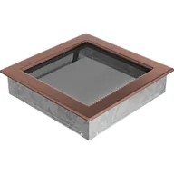 Akcesoria kominkowe - Kratki.pl KRATKA KOMINKOWA PROSTOKĄTNA MIEDŹ GALWANICZNA 220X220 MM 22MG - miniaturka - grafika 1