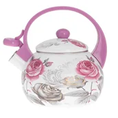 Czajniki na gaz - CZAJNIK EMALIOWANY 2L Z GWIZDKIEM KINGHOFF KH-1911 - miniaturka - grafika 1