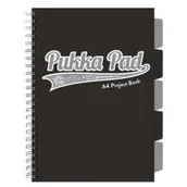 Zeszyty szkolne - Pukka Project Book Black A4 kratka 100 kartek 3 szt. - miniaturka - grafika 1