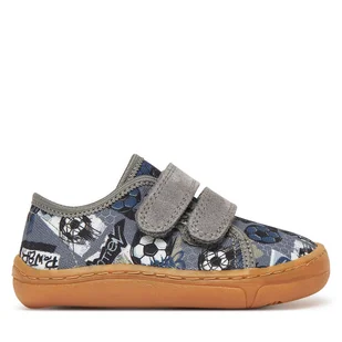 Kapcie Froddo Barefoot Canvas G1700379-27 M Szary - Buty dla chłopców - miniaturka - grafika 1