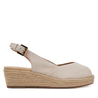 Espadryle damskie - Espadryle Geox D55YXA-00021 C6738 Beżowy - miniaturka - grafika 1