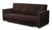 Sofy i kanapy - Ciemnobrązowa wersalka z funkcją spania P3-A16 - miniaturka - grafika 1