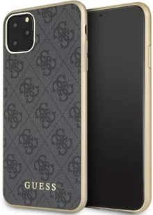 Guess 4G Charms Collection Etui iPhone 11 Pro Max szary GUHCN65G4GG - Etui i futerały do telefonów - miniaturka - grafika 1